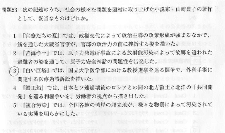 今年の行政書士試験問題より – ハマトラこじま研究所